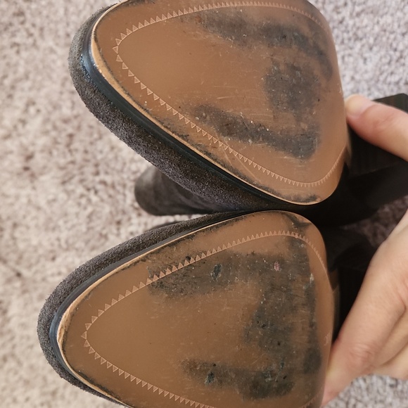 Banana Republic Brown Suede Ankle Boots 7.5M - Picture 9 of 12